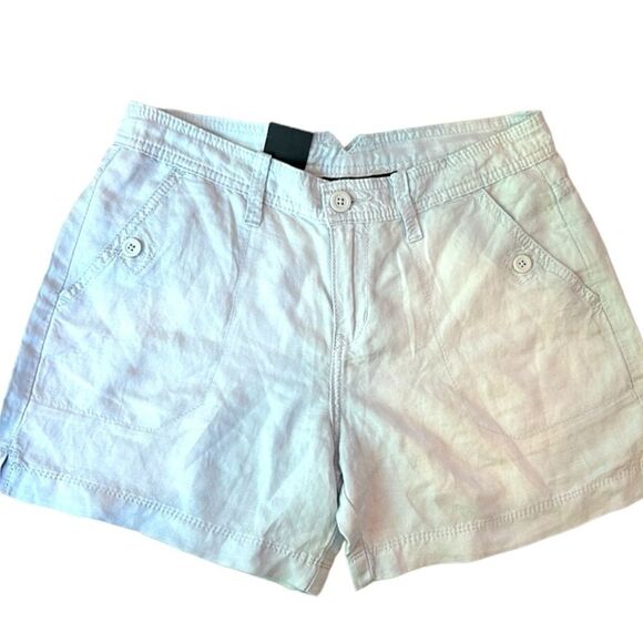 Calvin Klein new with tags linen blend light blue shorts size 4 - Picture 3 of 10